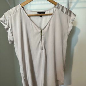 Tan Short Sleeved Express Blouse